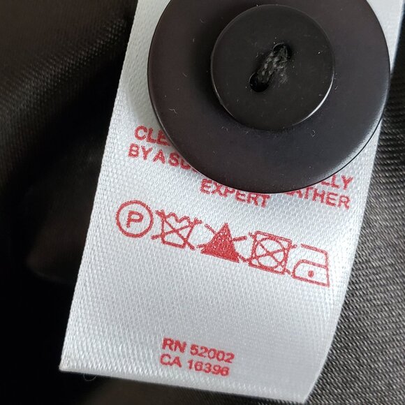 Anthropologie Tapemeasure 100% Leather Jacket Blazer Pockets Taupe Brown size 10 - Picture 15 of 16